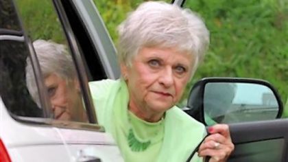 Dottie Sandusky arrives at the courthouse in Bellefonte to testify in her husband's trial.