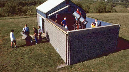 The original Wagman Observatory, not long after its 1987 opening.