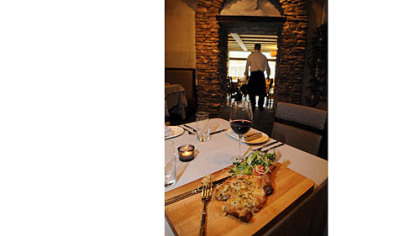 Veal Chop Parmigiana at Vallozzi's on Fifth Avenue, Downtown, owned by Julian Vallozzi.