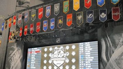 The draft board is tested Wednesday at Consol Energy Center. An electronic board will be used for the first time in this year's draft, which starts tonight with the first round and concludes Saturday.