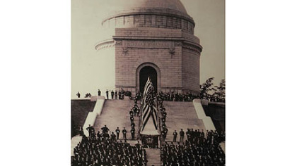 A crowd gathered for the dedication of the McKinley Memorial on Sept. 30, 1907, in Canton, Ohio.