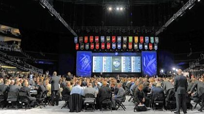 A view of the "Pit" during the 2012 NHL Draft at the Consol Energy Center.
