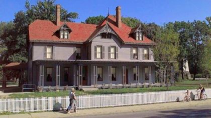 The James A. Garfield National Historic Site, Lawnfield, in Mentor, Ohio.