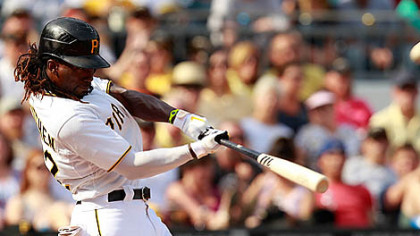 Andrew McCutchen zeroes in on his 13th home run of the season in the fourth inning Saturday at PNC Park == all the runs Brad Lincoln and the bullpen would need.