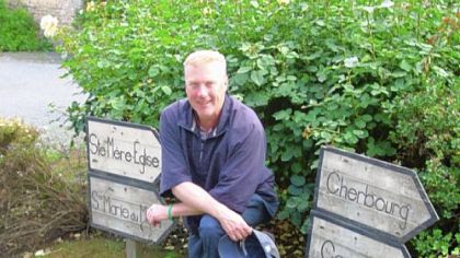 Timothy M. Gay, author of "Assignment to Hell," in Normandy, France.