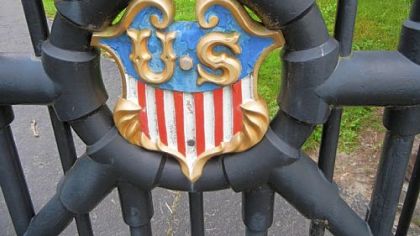 The gates around The Rutherford B. Hayes Presidential Center protected the White House when Hayes was the nation's 19th president.