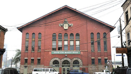 The exterior of the renovated South Side Market House, which is used as a senior center.