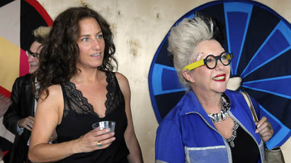 Margo Fall and artist ORLAN.