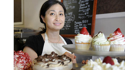 Sumi Chun, 49, at Sumi's Cakery in Squirrel Hill.