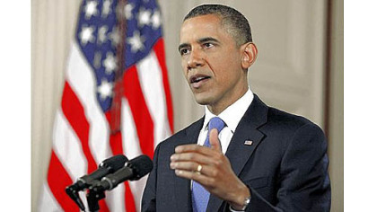 President Barack Obama makes a statement Thursday in the East Room of the White House after the Supreme Court upheld the core of the president's health care overhaul, giving him an election-year triumph.