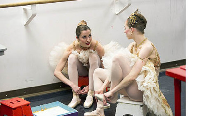 Chartiers Valley High School grad Allison DeBona, left, is featured on the reality series "Breaking Pointe."