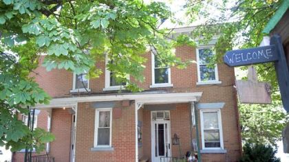 The rear entrance