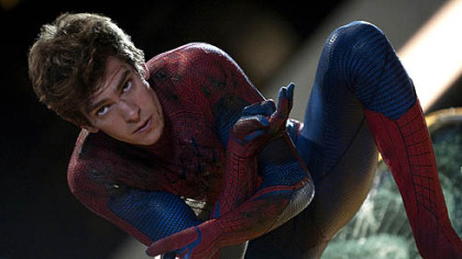 Andrew Garfield in a scene from "The Amazing Spider-Man."