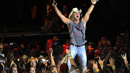 Country singer Kenny Chesney performs at Heinz Field as part of the "Brothers of the Sun" tour. The concert, along with the Three Rivers Regatta, attracted thousands this weekend to the city.