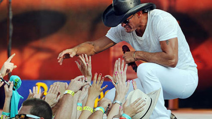 Tim McGraw performs at Heinz Field as part of the Brothers of the Sun Tour.