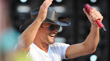 Country singer Tim McGraw.