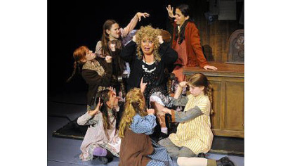 Sally Struthers, center, as Miss Hannigan, has her hands full with feisty orphans in Pittsburgh CLO's "Annie."