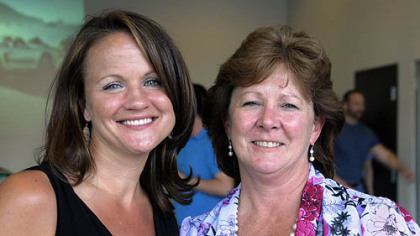 Carrie Rain and Barb Goodman.