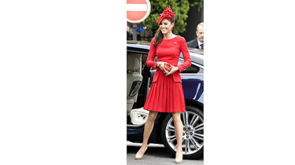 Kate Middleton in Alexander McQueen during Queen Elizabeth's diamond jubilee celebration last month. Expense so far this year for her work-related clothes: more than $50,000.