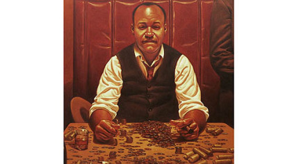 In 1930, Crawford Grill owner Gus Greenlee purchased an amateur team named the Pittsburgh Crawfords and populated it with some of the best black players in the country. Greenlee, seen here counting the daily take from his numbers game, built Greenlee Field in the Hill District, the first black-owned major ballpark in the United States.