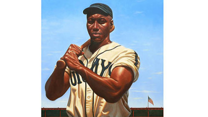 This portrait of Josh Gibson is also part of "We Are the Ship."