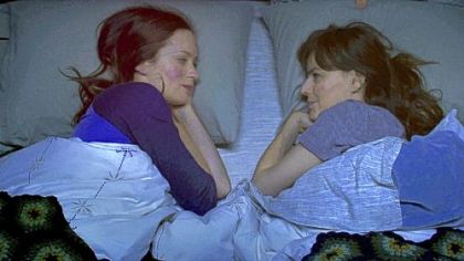 Emily Blunt, left, and Rosemarie DeWitt do some sharing in "Your Sister's Sister."