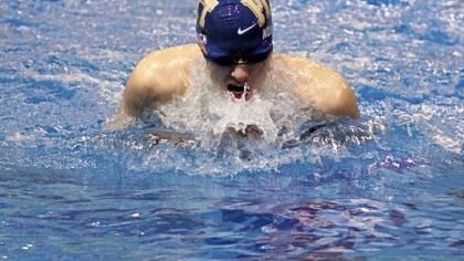 Luke Nosbisch, a swimmer at the University of Pittsburgh and a Gateway High School graduate, competed in the U.S. Olympic Trials at the CenturyLink Center in Omaha, Neb., last week.