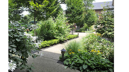 The courtyard garden of Family Hospice in Mt. Lebanon.