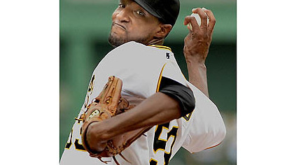 Starter James McDonald went seven innings with one earned run and 10 strikeouts against the Giants to earn his ninth win of the season Saturday at PNC Park.