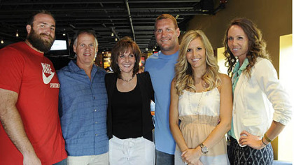 Brett Keisel, Ken and Brenda Roethlisberger, Ben and Ashley Roethlisberger and Carlee Rothlisberger.