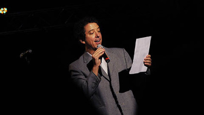 Emcee Randy Baumann from WDVE.
