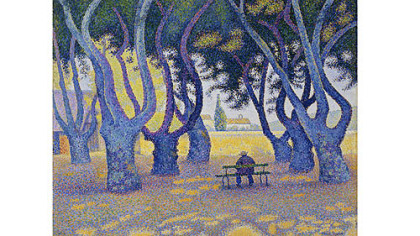 "Place des Lices, St. Tropez," by Paul Signac.
