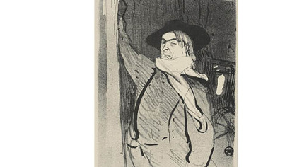"Aristide Bruant," by Henri Marie Raymond de Toulouse-Lautrec.