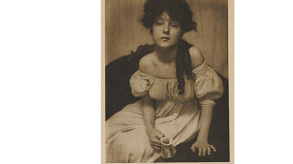 "Portrait (Miss N.)" by Gertrude Kasebier.