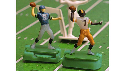 Norman Sas, the creator of these Electric Football toys, died June 28. He was 87.