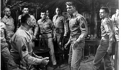 Ernest Borgnine, Burt Lancaster and Frank Sinatra star in "From Here to Eternity."