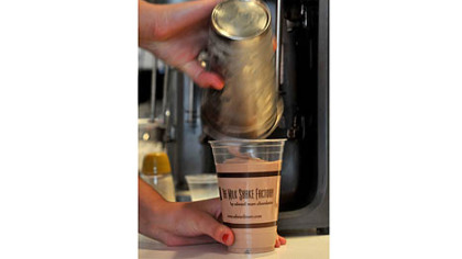 Cajun chocolate milkshake.