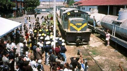 After years of little maintenance, loss of traffic, invasion by squatters, the abandonment of operations in 1996, and the destruction caused by Hurricane Mitch in late 1998, commercial service was resumed on April 15, 1999 with service between Guatemala City and El Chile.