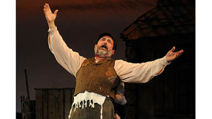 Lewis J. Stadlen is Tevye in Pittsburgh CLO's "Fiddler on the Roof," at the Benedum Center through Sunday.