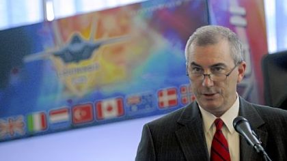 Steve Callahan, Director of Business Development for Lockheed Martin, addresses the crowd Monday at the National Association of Counties Annual Conference at the David L. Lawrence Convention Center.