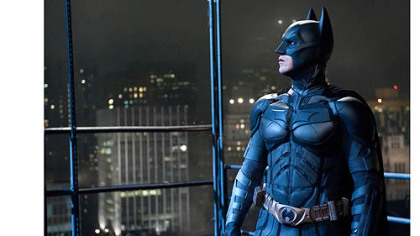 Christian Bale as Batman.