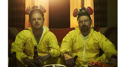 Aaron Paul and Bryan Cranston in "Breaking Bad."