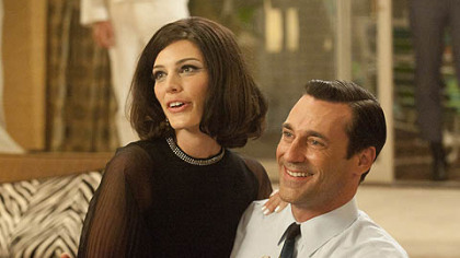 Jessica Pare, Jon Hamm in "Mad Men."