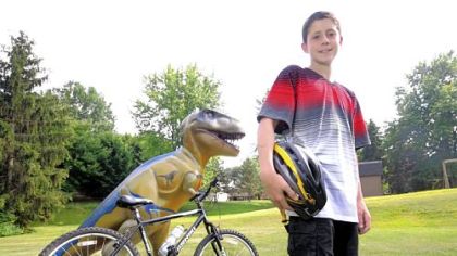 Make-A-Wish recipient and cancer survivor Zack Abel, 13, of Franklin Park, is organizing a Make A Move 5-mile bike walk/ride Aug. 19 in North Park to benefit the Make-A-Wish Foundation.