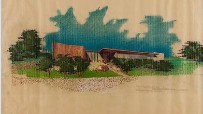 Another drawing by Neutra of the Uniontown home.