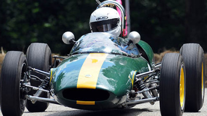 Todd Morici captures his run through the twists and turns of Serpentine Drive in Schenley Par kwith a miniature video camera fastened to the roll bar of his 1962 Lotus 22.