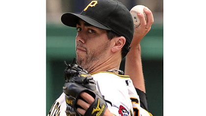 Jeff Karstens pitched seven scoreless innings and allowed five hits and two walks Sunday at PNC Park. It was the fourth consecutive start in which he pitched at least seven innings.