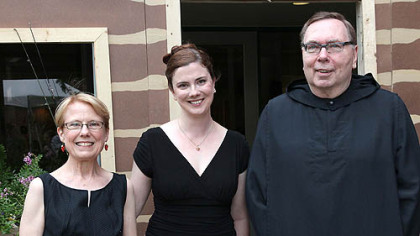Pat Reilly, Colleen Reilly and the Rev. Bonaventure Curtis.