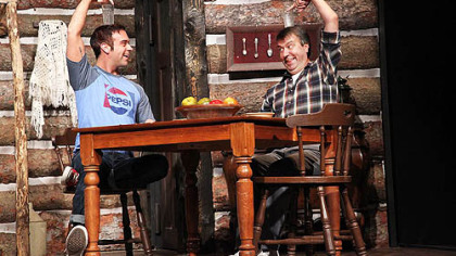 Kevin Daniel O'Leary (left) and David Cabot in the St. Vincent Summer Theatre production of "The Foreigner."