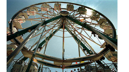 The ferris wheel at the Allegheny County Fair.